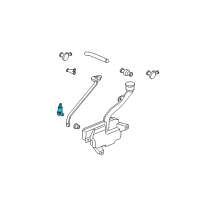 OEM Honda Accord Motor, Front Washer Diagram - 76806-S2K-902