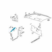 OEM Ford F-150 Weatherstrip Pillar Trim Diagram - 9L3Z-1503598-DA
