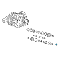 OEM Cadillac Axle Nut Diagram - 11611234