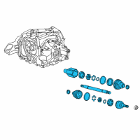 OEM 2015 Chevrolet Corvette Axle Assembly Diagram - 20977316