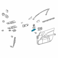 OEM 2008 Lexus IS250 Switch, Seat Memory Diagram - 84927-53010-A0