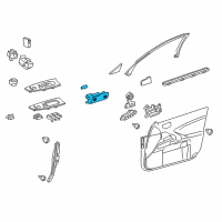 OEM 2008 Lexus IS350 Lamp Assembly, Courtesy Diagram - 81230-53020