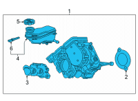 OEM Chevrolet Bolt EUV Power Booster Diagram - 42761400