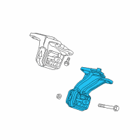 OEM Ram 2500 Bracket-Engine Mount Diagram - 68137448AA