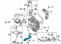 OEM 2021 Jeep Gladiator Tube-Turbo Water Return Diagram - 68486944AA