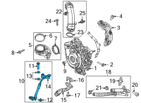 OEM Jeep Gladiator Tube-Turbo Oil Feed Diagram - 68487029AA