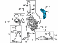 OEM 2022 Jeep Gladiator Shield-TURBOCHARGER Diagram - 68487032AA