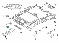 OEM 2020 BMW X3 COUNTERBEARING FOR SUN VISOR Diagram - 51-16-7-445-660