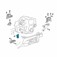 OEM GMC Terrain Transmission Support Diagram - 84338109