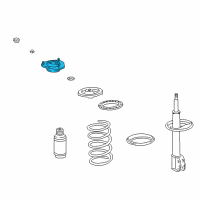 OEM 2001 Toyota Corolla Mount Diagram - 48609-02070