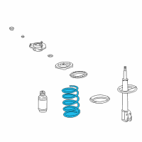 OEM 1999 Toyota Corolla Coil Spring Diagram - 48131-02520
