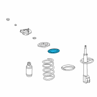 OEM 1996 Toyota Corolla Insulator, Front Coil Spring Diagram - 48157-02030