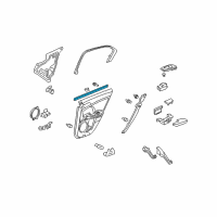 OEM 2014 Acura TSX Weatherstrip, Right Rear Door (Inner) Diagram - 72835-TL0-G01