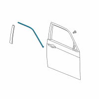 OEM 2014 Dodge Charger Molding-Day Light Opening Diagram - 57010505AL