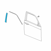 OEM 2011 Dodge Charger APPLIQUE-B Pillar Diagram - 57010427AE