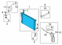 OEM 2020 Kia K900 Radiator Assy Diagram - 25310J6200