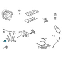 OEM 2003 Saturn Ion Tensioner Diagram - 90537300