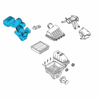 OEM 2013 Ford Expedition Air Inlet Assembly Diagram - 9L3Z-9B659-B