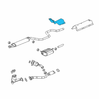 OEM 2007 Pontiac G6 Shield, Exhaust Heat(At Dash Panel) Diagram - 25925237