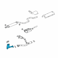 OEM 2008 Chevrolet Malibu 3Way Catalytic Convertor Assembly (W/ Exhaust Front Man Diagram - 15951091