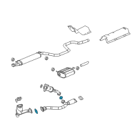 OEM 2004 Chevrolet Malibu Front Pipe Gasket Diagram - 22687911