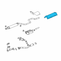 OEM 2004 Chevrolet Malibu Shield Asm-Exhaust Heat (At Intermediate Floor Panel) Diagram - 25776054