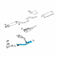 OEM Chevrolet Malibu Front Pipe Diagram - 22674118