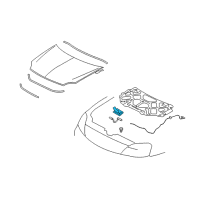 OEM 2005 Ford Freestyle Latch Diagram - 4F9Z-16700-AA