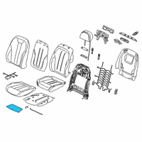 OEM BMW X7 HEATER ELEMENT, THIGH SUPPOR Diagram - 52-10-7-482-671