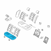 OEM 2008 Ford Taurus Seat Cushion Pad Diagram - 5G1Z-54600A88-AA