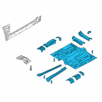 OEM 2015 Lincoln MKC Front Floor Pan Diagram - GJ7Z-7811135-A