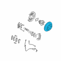 OEM 2006 Kia Amanti Disc-Rear Brake Diagram - 584113F000