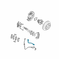 OEM 2005 Kia Amanti Brake Rear Hose Diagram - 587443F000