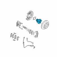 OEM Kia Amanti Rear Wheel Hub & Bearing Assembly Diagram - 527303F000