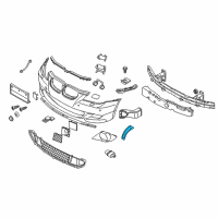 OEM 2008 BMW 528xi Side Reflector Left Diagram - 63-14-7-839-087