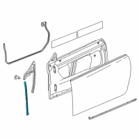 OEM Cadillac CTS Front Weatherstrip Diagram - 22840937