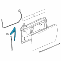 OEM Cadillac CTS Front Weatherstrip Diagram - 22811633