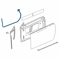 OEM 2014 Cadillac CTS Door Weatherstrip Diagram - 22755599