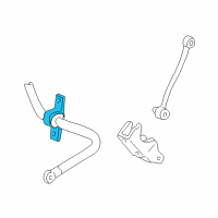 OEM 2004 Ford Excursion Sway Bar Bracket Diagram - YC3Z5486B