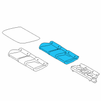 OEM 2016 BMW X6 Foam Section, Seat Diagram - 52-20-7-327-957