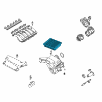 OEM BMW 323Ci Air Filter Element Diagram - 13-72-1-730-449