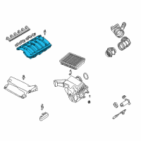 OEM 2004 BMW 525i Intake Manifold Diagram - 11-61-7-525-752