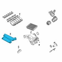 OEM 2002 BMW 330i Intake Manifold Diagram - 13-71-7-501-988