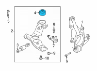 OEM Hyundai Santa Fe Bush-FR LWR Arm(G) Diagram - 54584-S1AA0