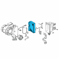 OEM 2004 Lexus GX470 Evaporator Sub-Assy (Rear) Diagram - 88501-44080