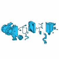 OEM Lexus GX470 Unit Assy, Cooling (Rear) Diagram - 88500-60020