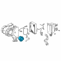 OEM 2007 Lexus GX470 Case Sub-Assembly, Blower Diagram - 87103-44070