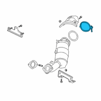 OEM 2020 Cadillac CT4 Converter Clamp Diagram - 11603190