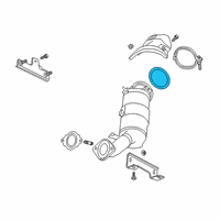 OEM 2021 Chevrolet Blazer Converter & Pipe Gasket Diagram - 55502444