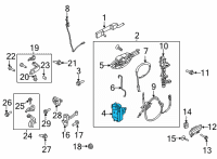 OEM 2022 Ford F-150 LATCH Diagram - ML3Z-15264A26-A